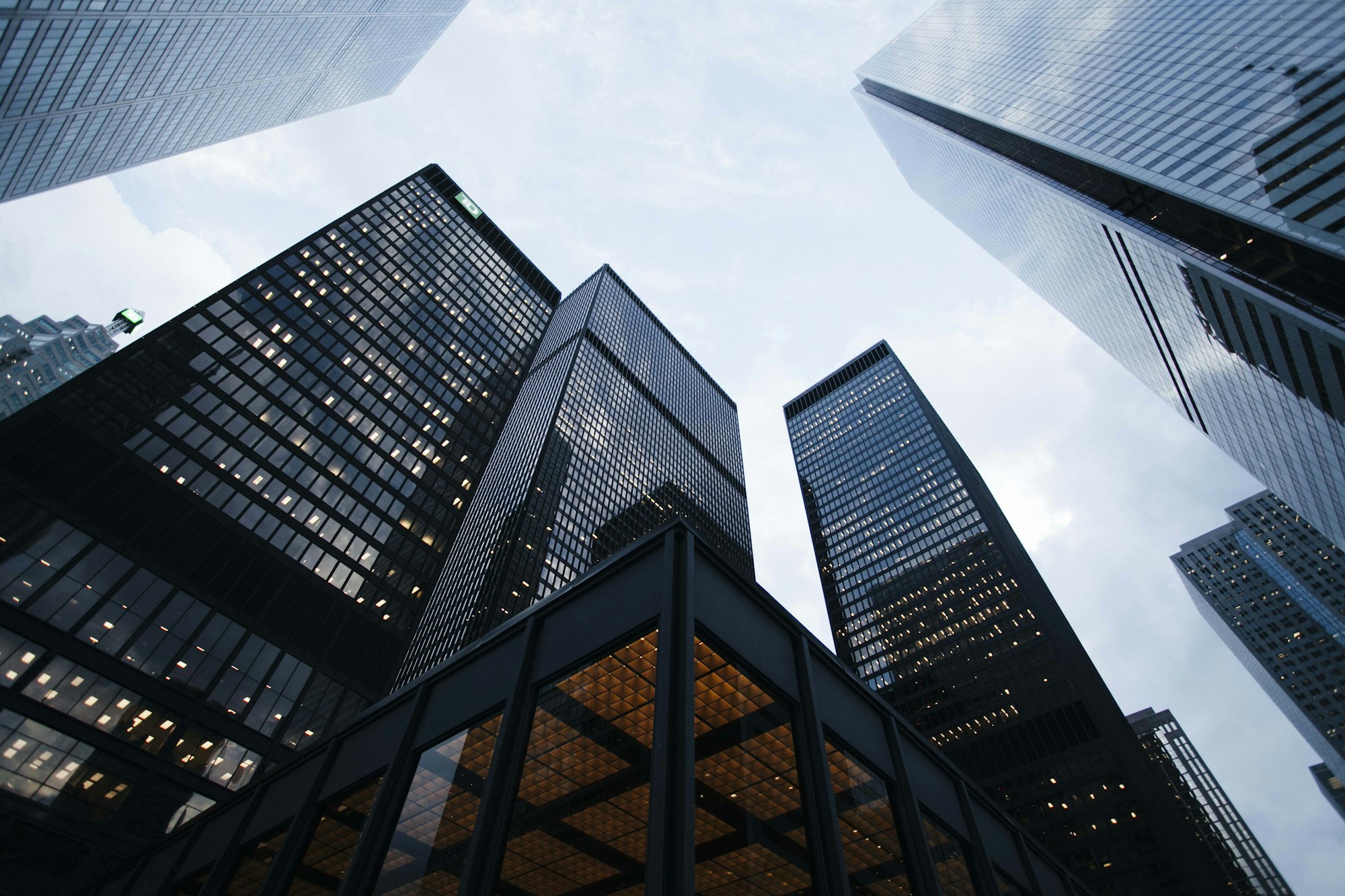 Modern glass building, an illustration of the properties technical services support